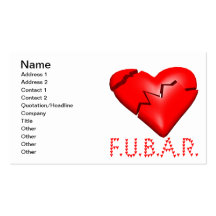 FUBAR BUSINESS CARDS