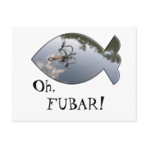FUBAR Fishing postcards