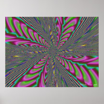 Fuchia-Lime Blast Posters