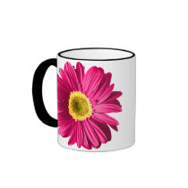 Fuchsia Daisy Flower Customizable mugs
