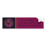 Fuchsia Dragon Bumper Sticker
