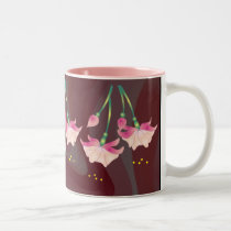 FUCHSIA FLOWERS by SHARON SHARPE mugs
