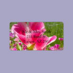 Fuchsia Flowers labels