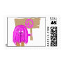 Fuchsia Peace Postage Stamp