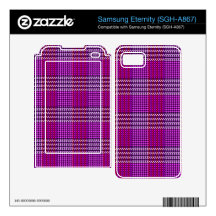 Fuchsia Pink Plaid Samsung Eternity Skins