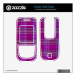 Fuchsia Pink Plaid Skin For Nokia 2680 Slide