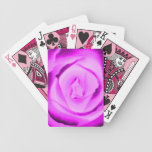 Fuchsia Pink Rose Playing Cards