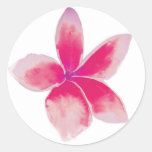 Fuchsia Plumeria Sticker stickers