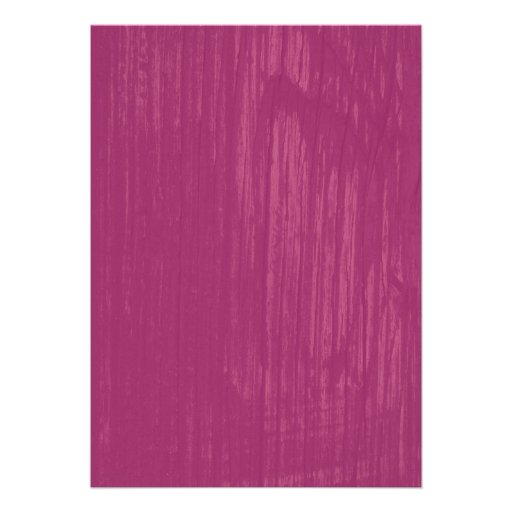 Fuchsia Rustic Barn Wood Wedding Invitations