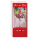 Fuchsia Save the Date card invitation