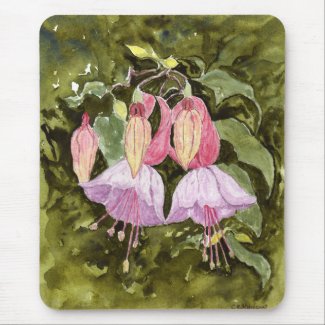'Fuchsias' Mousepad mousepad