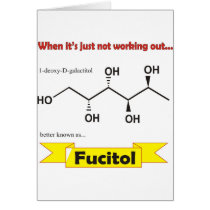Fucitol Organic molecule Greeting Card