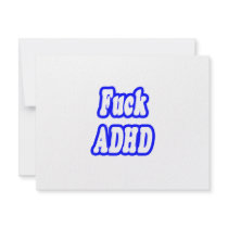 Fuck ADHD invitations by ADD_ADHD_Shirts Fuck ADHD invitations