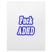 Fuck ADHD letterhead by ADD_ADHD_Shirts Fuck ADHD letterhead