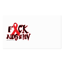 Fuck AIDS/HIV business cards