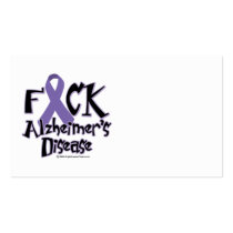 Fuck Alzheimer's Disease business cards