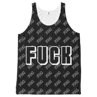 FUCK bad mofo style funny humor badass simple All-Over Print Tank Top