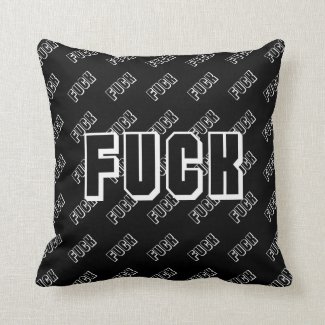 FUCK bad mofo style funny humor badass simple Pillow