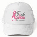 Fuck Breast Cancer hats by cancerapparel Fuck Breast Cancer hats