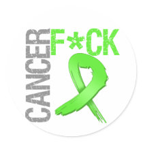 Fuck Cancer - Non-Hodgkin's Lymphoma Round Stickers