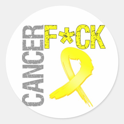Fuck Cancer - Testicular Cancer Round Sticker