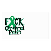 Fuck Cerebral Palsy business cards
