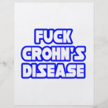 Fuck Crohn's Disease Personalized Flyer