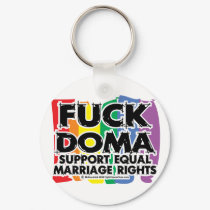 Fuck DOMA LGBTQIA keychains