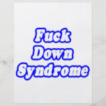 Fuck Down Syndrome Full Color Flyer
