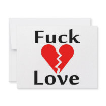 Fuck Love invitations