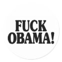 Fuck Obama! stickers