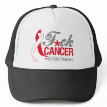 Fuck Oral Cancer Trucker Hats
