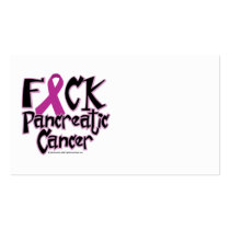 Fuck Pancreatic Cancer business cards