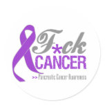 Fuck Pancreatic Cancer Round Sticker