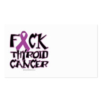 Fuck Thyroid Cancer business cards