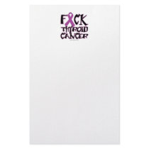 Fuck Thyroid Cancer stationery