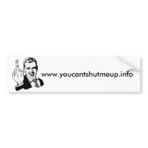 Fuck you,nwo!www.youcantshutmeup.info bumper stickers by antinworadio Fuck you,nwo!www.youcantshutmeup.info bumper stickers