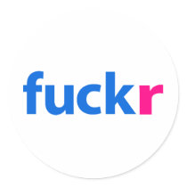 Fuckr logo stickers by Eggborne Fuckr logo stickers