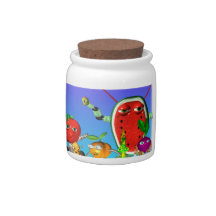 fudebot candy jar by valxart