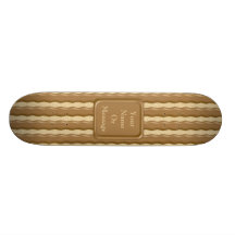 Fudge Striped Shortbread Cookies Skateboard Decks