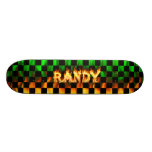 Fuego del monopatín de Randy y diseño de las llama