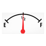 fuel indicator icon customized photo card
