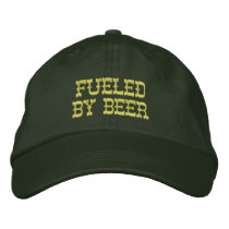 FUELED BY BEER - hat embroidered hats