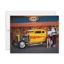 FuelFoto - Hot Rod Car Hops @ Drive In Invitations