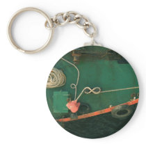 Fueling ship in Istanbul Turkey Keychain