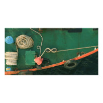 Fueling ship in Istanbul Turkey Picture Card