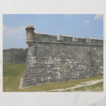 Fuerte en la opinión de la esquina de St Augustine Tarjetón