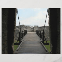 Fuerte en St Augustine que mira de castillo Flyer Personalizado