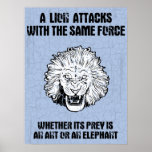 Fuerza del león posters