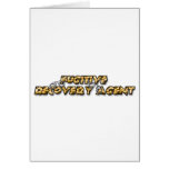 Fugitive Recovery Agent - Gold Greeting Card
